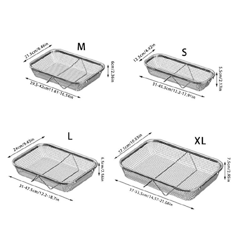 Expandable Stainless Steel Sink Dish Rack Foldable Drainer Basket Rustproof Kitchen Storage Solution