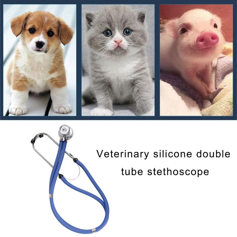 Farm Animal Vet Double Tube Stethoscope for Accurate Livestock Health Checks Including Cow Pigs and Sheep Efficient
