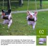Hanging Statue Animal Pig Shape Landscape Pendant Resin Simulation Swing Figurines Outdoor Decorations