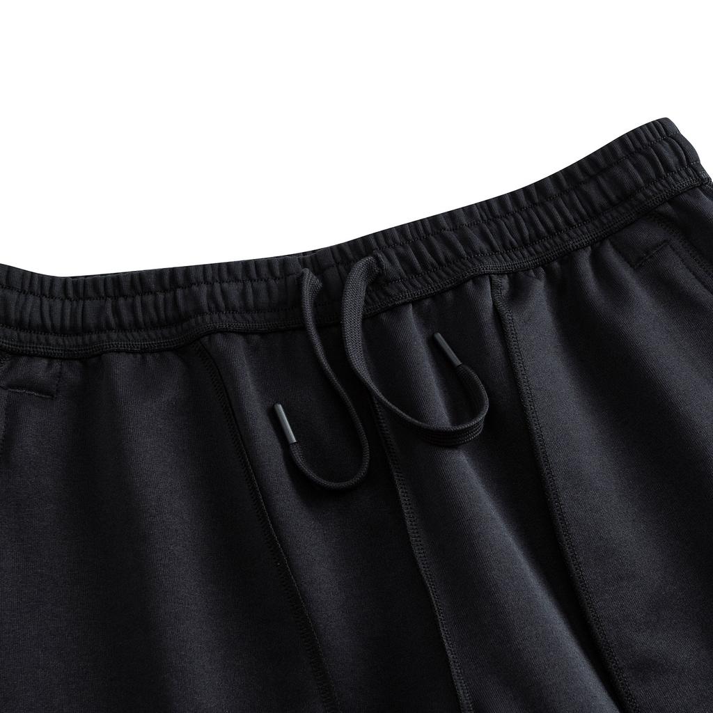 Anta Lifestyle Series Mens Long Pants 2025 Autumn Knitted Sports Pants Men Bottoms Basic-Black 952538306-1