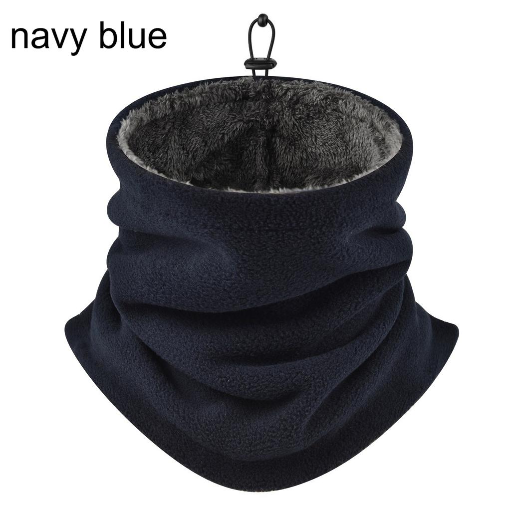 1/2pcs Men's Thermal Neck Gaiter - Heavyweight Windproof Warm Face Mask, Soft Fleece Lining, Breathable Polyester Knit