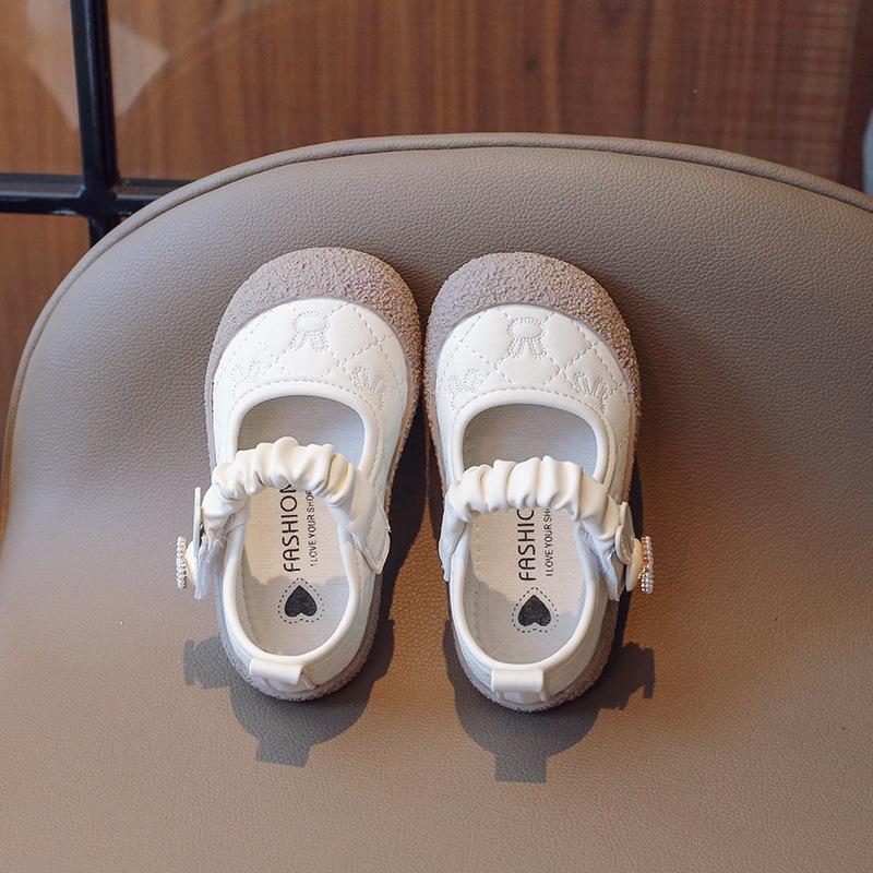 Toddler Soft Sole Princess Loafers - Cute, Low-Cut Flats for Little Girls (Spring & Autumn 2026 Edition) 29 бежевый