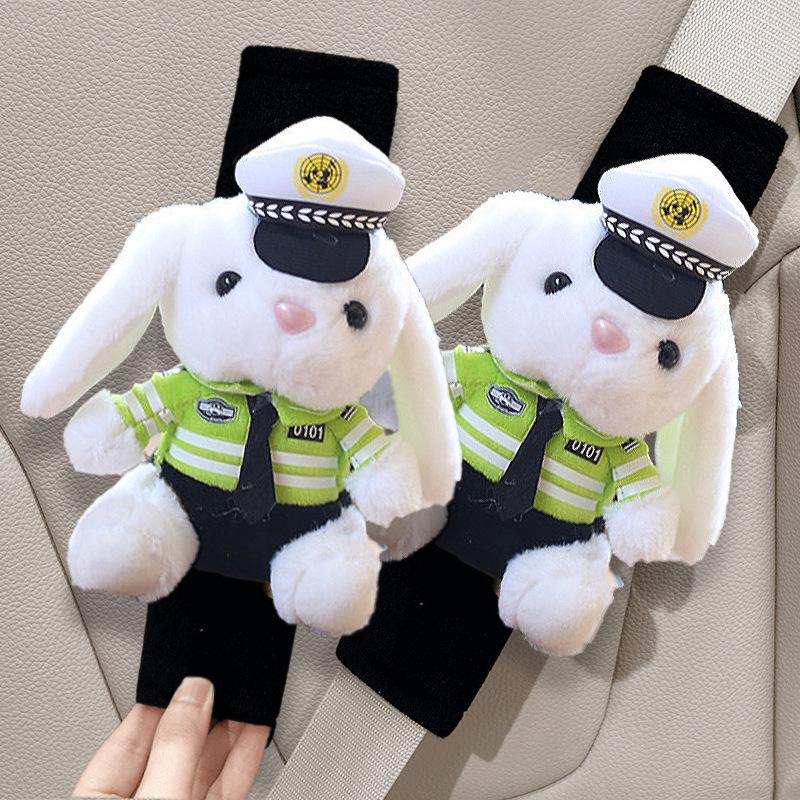 Cartoon Bear Plush Seat Belt Shoulder Pad