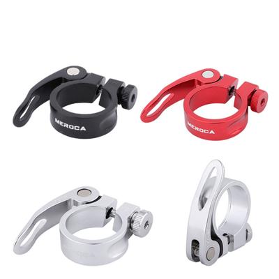 Fahrrad-Schnellspanner-Sattelstützenklemme, Aluminiumlegierung, Sattelrohr-Verriegelungsklemme, Rennrad-Pfosten