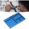 Magnetic Screw Tray Aluminium Alloy Magnetic Adsorption Widely Used Magnetic Parts Tray with Magnetic Pad for RC Repair Magnetic Tray(Blue)