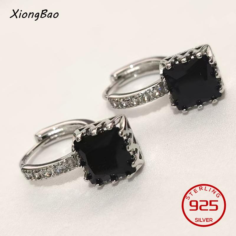 Luxury Shine Stamp 925 Sterling Silver Post Gold Plated Earrings Inlaid Boutique White Zircon Women Hook Drop Earrings Gift