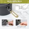 ALOCS Camp Cooker Set 4 Pieces Aluminum Pot Kettle Non-Stick Frying Pan Included 2-4 People Direct Fire Compatible Disaster Preparedness JFSL