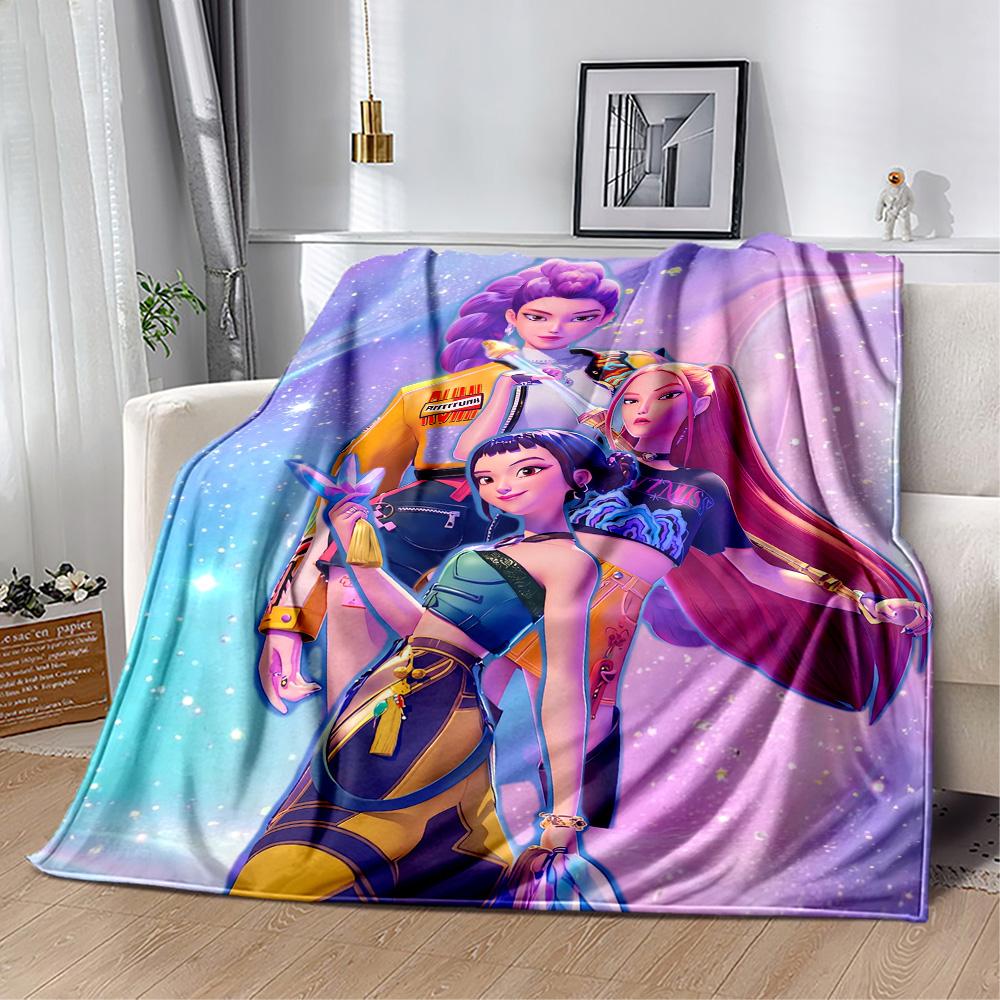 Future Fashion Icons Blanket Comfortable Perfect for Bedding Office Chair Livingroom for All Seasons Digital Print