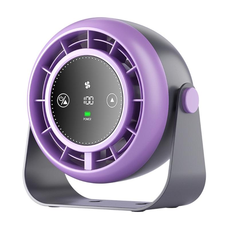 100 Speeds Digital Display Quiet Table Fan Low Noise Desktop High Speed Fan Portable Air Coolers Tool for Office Home