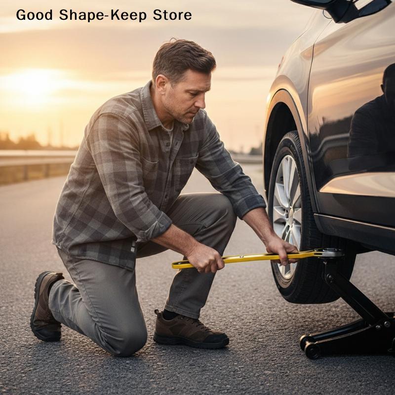 dailyCar Mounted Small Car Universal Crank Handle Car Jack Handle Lever Labor-saving Wrench Tool Accessories With CAR Tools
