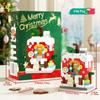 HUIQIBAO MOC Christmas Santa Claus House Building Blocks City Snow Man Candy Home Xmas Tree Brick Set Toy for Children Kids Gift