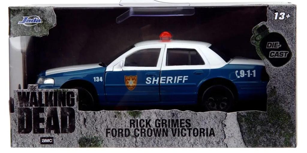 Kyosho JADA TOYS Scale Ford Crown Victoria Sheriff Walking Finished Model JADA35728 1/32 (The Dead)