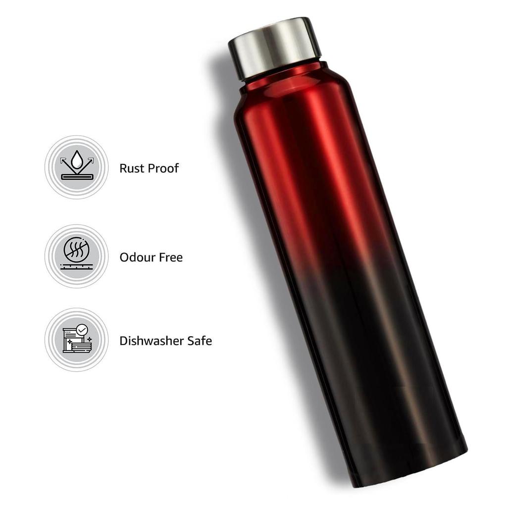 Stainless Steel Water Bottle | BIS-Approved | 900ml (Dual Colour)