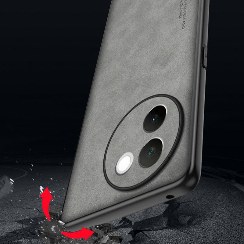 Роскошный матовый чехол из искусственной кожи для телефона VIVO V30e V30 V40 Pro V40 Lite — фото 6