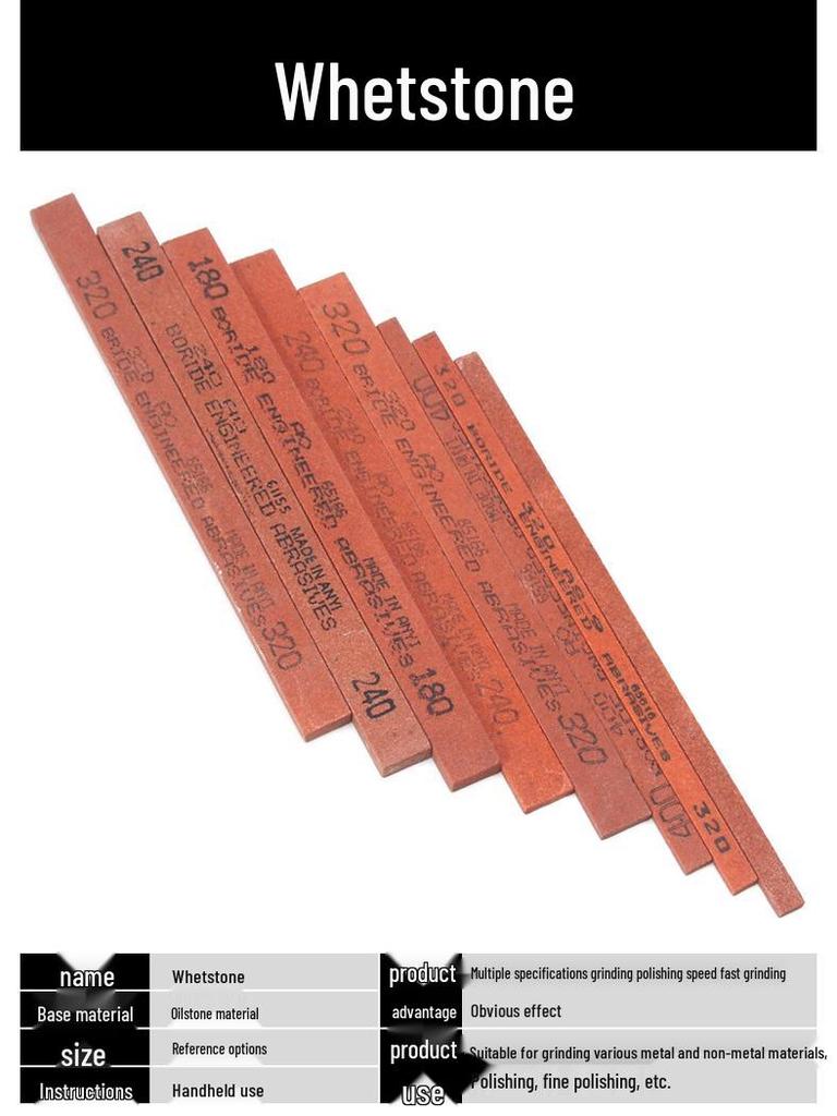 Oilstone Fine Grinding Sharpening Tool - Available in 6x3, 12x6, 12x3 sizes.