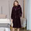 Long Over-the-knee Coat for Women Plus Size Thickened Winter Outerwear Middle-aged Mother's Clothing