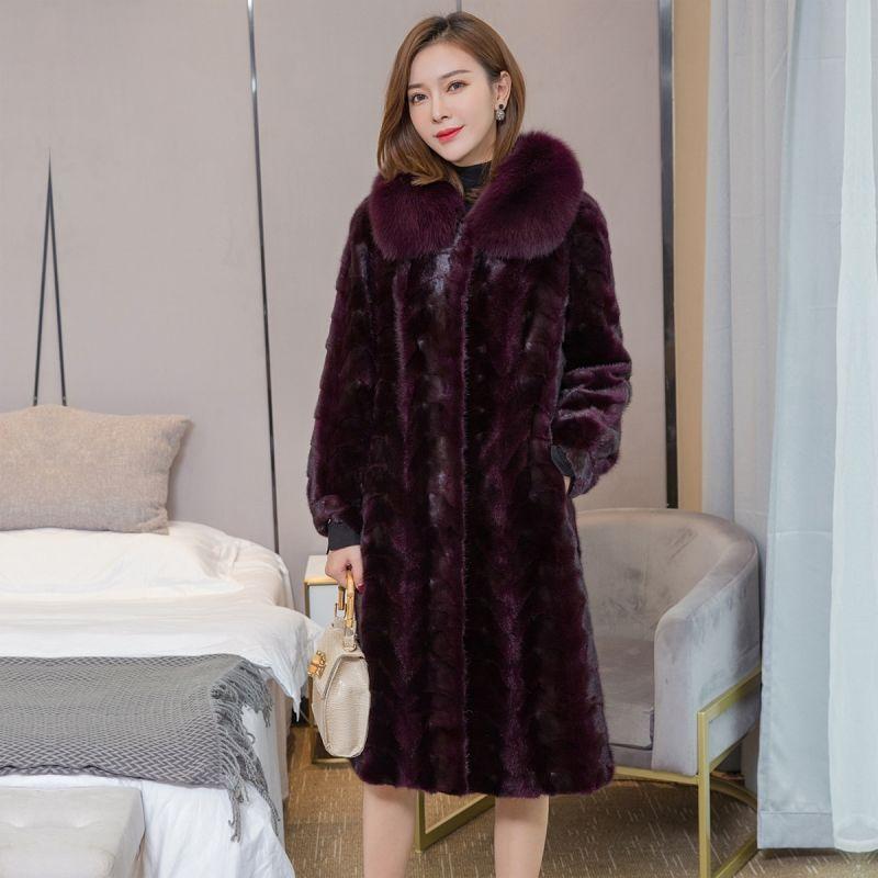 Long Over-the-knee Coat for Women Plus Size Thickened Winter Outerwear Middle-aged Mother's Clothing