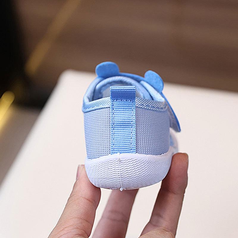 Spring/Autumn Walking Shoes, Infant Shoes for Boys and Girls 0-1-2 Years Old, Cartoon Cloth Shoes with Sound, Baby Squeaky Shoes.