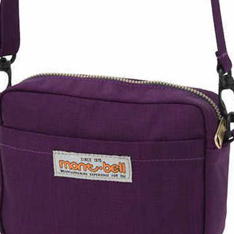 MONTBELL 1.1L 3way Logo Crossbody Bag Nylon Purple Unisex Couple Style