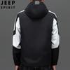 JEEP SPIRIT Men's Windproof Hooded Casual Jacket