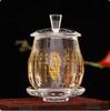 Fornitura d'acqua in cristallo cinese per templi buddisti domestici, tazze da offerta e coppe da vino davanti al Buddha Buddismo