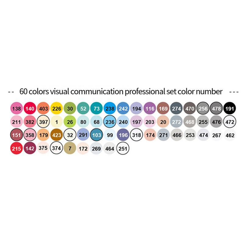 Finecolour EF103 Alcohol Based Art Markers With Bag 12/24/36/48/60/72/240 Colors Oily Soft Double-Headed Marker Pen Professional