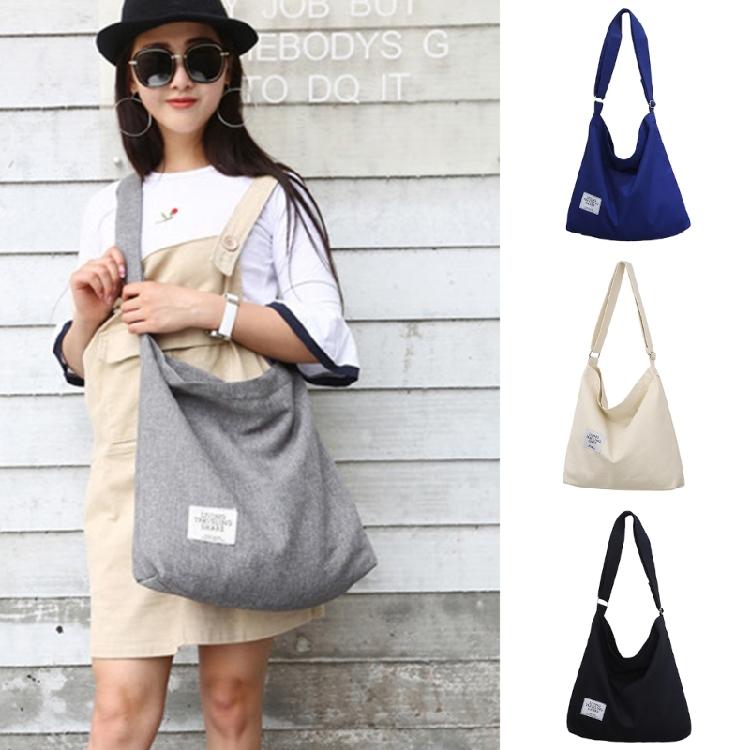 Big Capacity Crossbody Bag Canvas Shopping Bag Crossbody Shoulder Bag