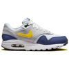 Nike Air Max 1 GS Blue Recall Kids Sneakers White Pure-Platinum Tour-Yellow DZ3307-107