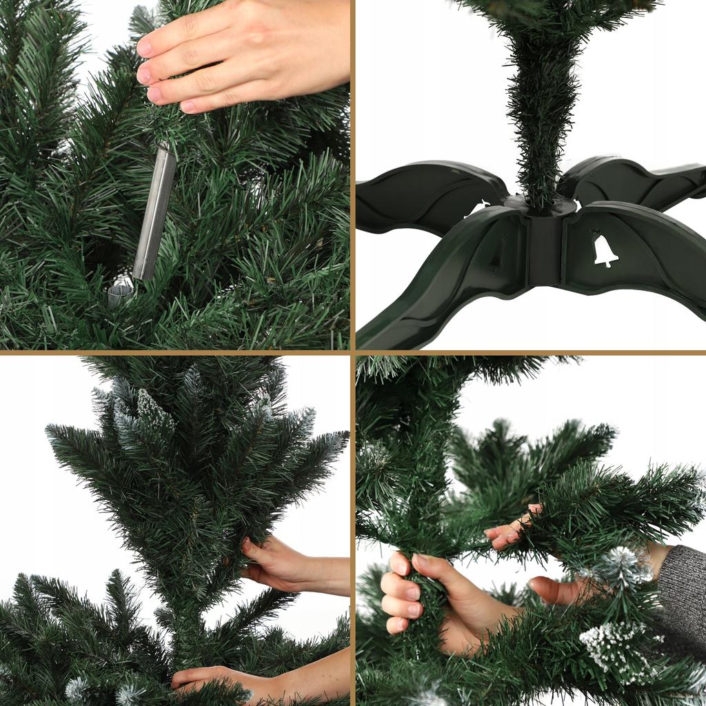 KADAX Künstlicher Weihnachtsbaum Diamanttanne 220 cm Dicht