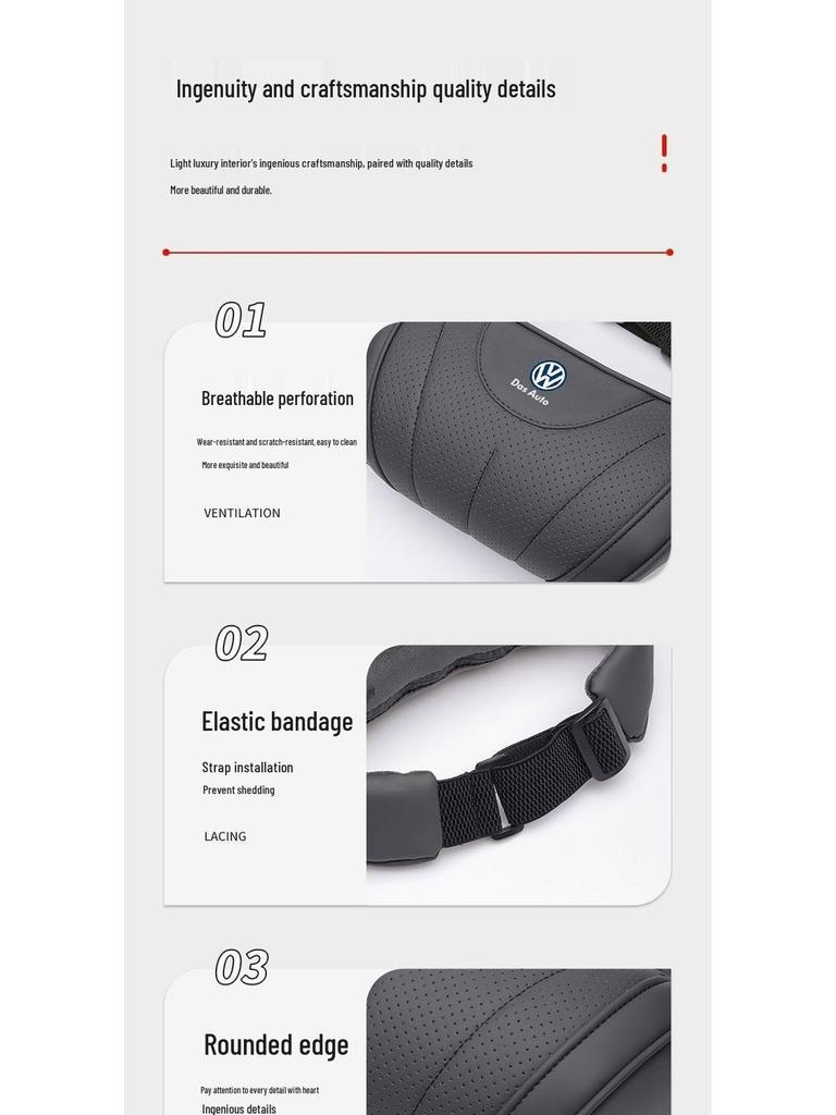 Volkswagen Bederní opěrka & Opěrka hlavy: Kompatibilní s Passat, Magotan, Sagitar, Bora, Lavida, Tharu, ID3/4/6.