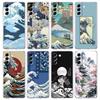 Phone Case For Samsung S25 Edge S24 S23 FE S22 Ultra S20 S21 5G S10 Plus S10E Clear Cover Japan Tokyo Osaka Kanagawa Label