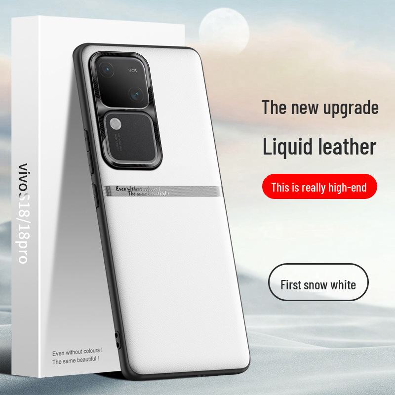 Vivo S18 Pro Liquid Leather Case: Anti-Fall, Anti-Fouling Protective Cover
