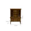 1:12 Scale Dollhouse Sideboard Cabinet Wooden Miniature EuropeanStyle with Glass Doors