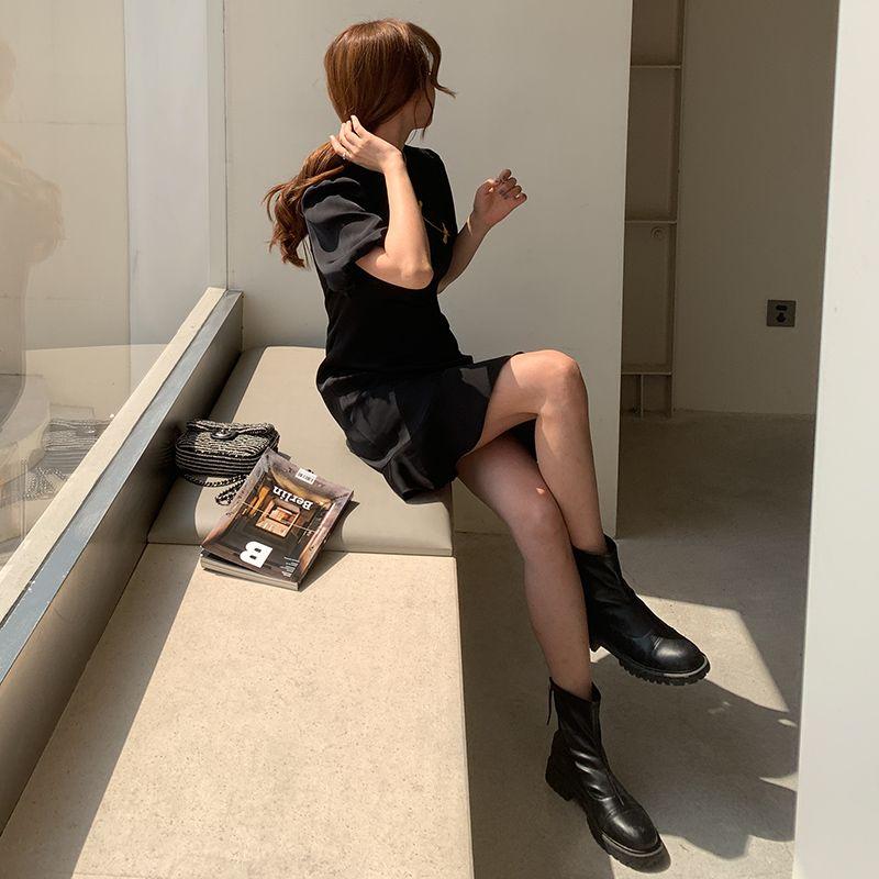 

Xiaola Modified Slim Looking Dress Amoi Cheongsam Black XS