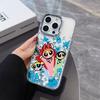 Cartoon P-Powerpuffs G-Girls Plating Phone Case for Oppo Find A5X A5 F29 X8 A60 A3X A3 A2 A78 A98 A79 A78 A59 A58 A38 Pro 4G 5G
