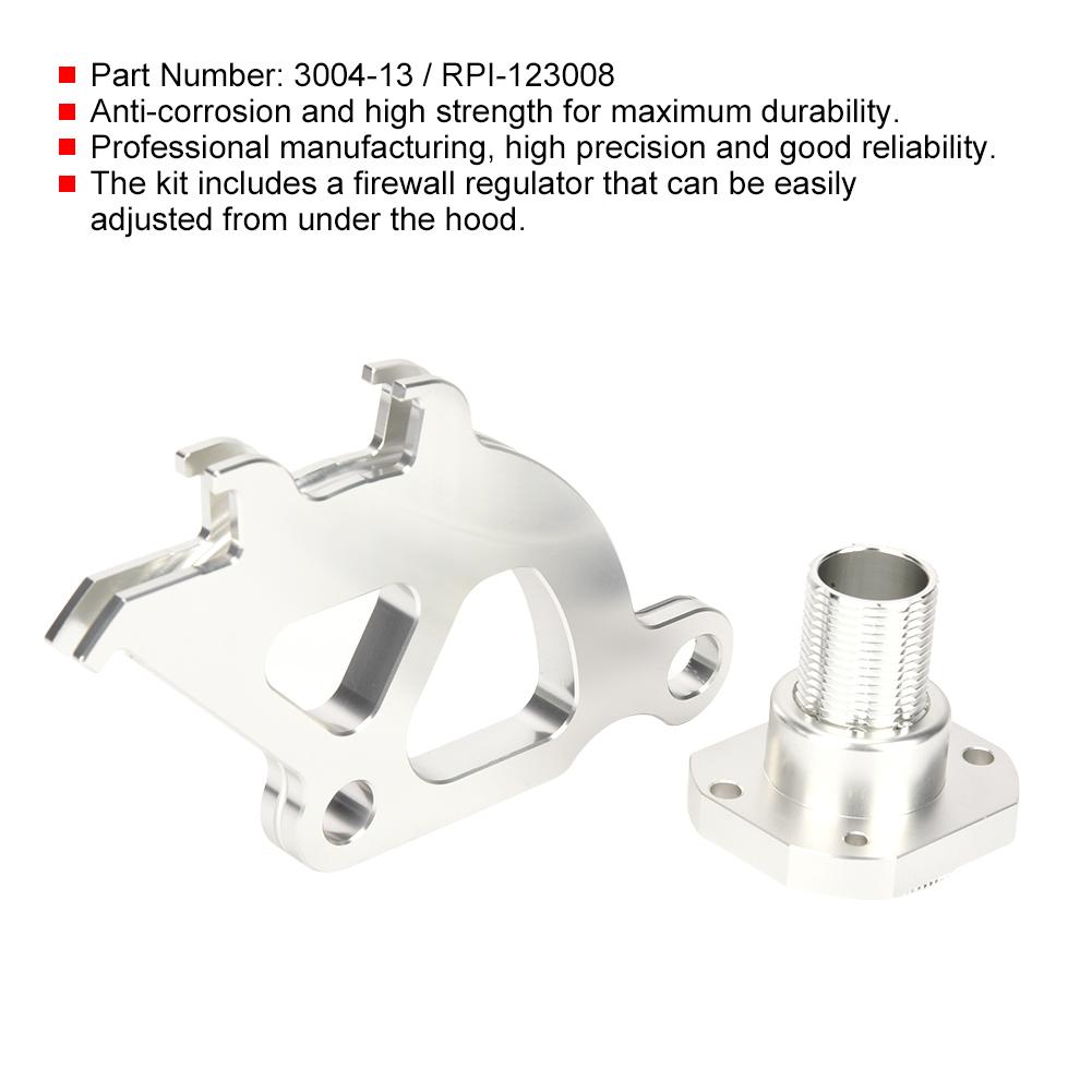 Billet Firewall Adjuster & Triple Hook Clutch Quadrant Kit Fit for Ford Mustang 79 04 3004 13