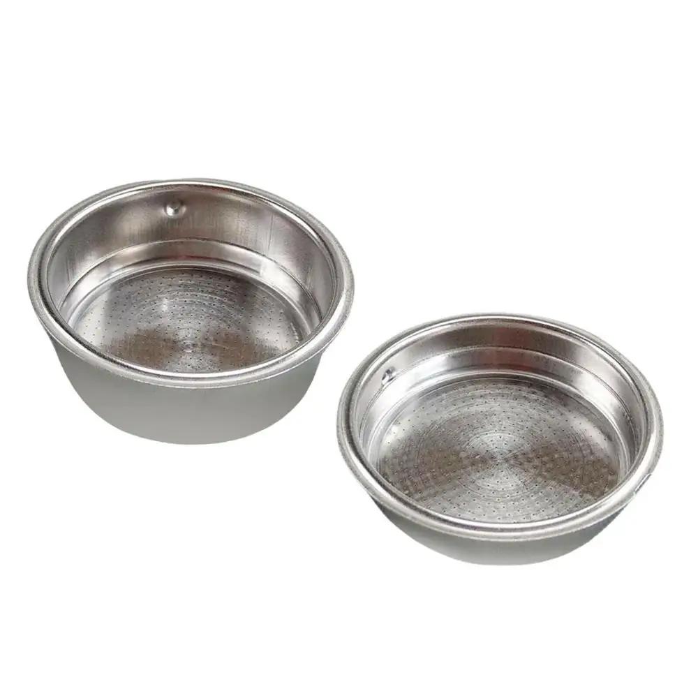 New Stainless Steel Double Layer Coffee Filter Basket Coffee Machine Accessories Powder Basket Coffee Filter Bowl For 51mm
