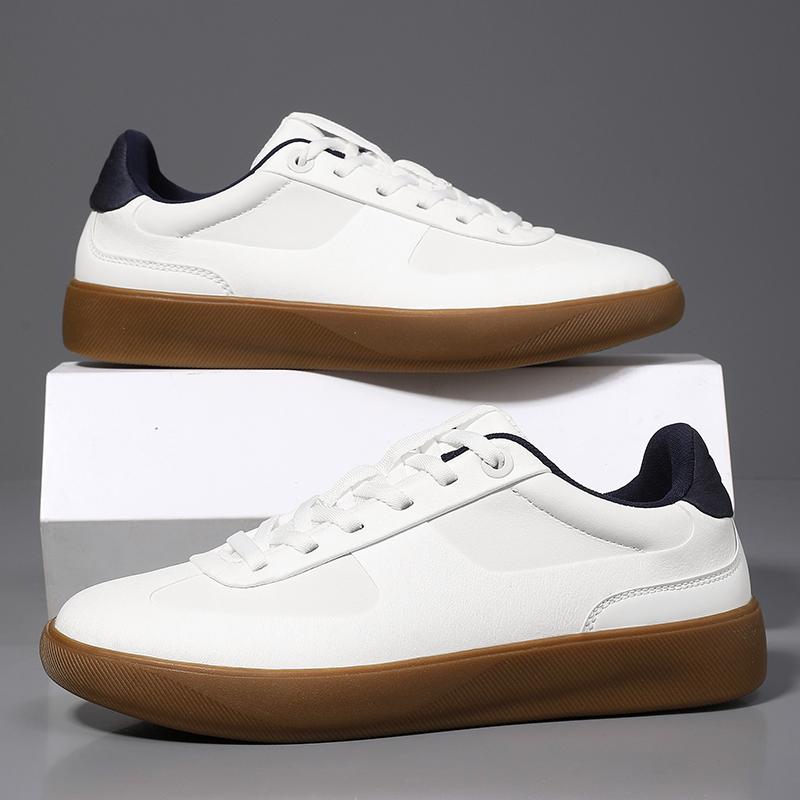 Herren-Sneaker aus echtem Leder Modetrend Freizeitschuhe Freizeit Herren Skateboard-Schuhe Outdoor Herren Tenis Masculino Trainer