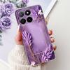 Phone Case For Honor X5b Plus X6b X7b X8b X9b 5G Elegant Flower Cat Painted Soft Silicone TPU Cases