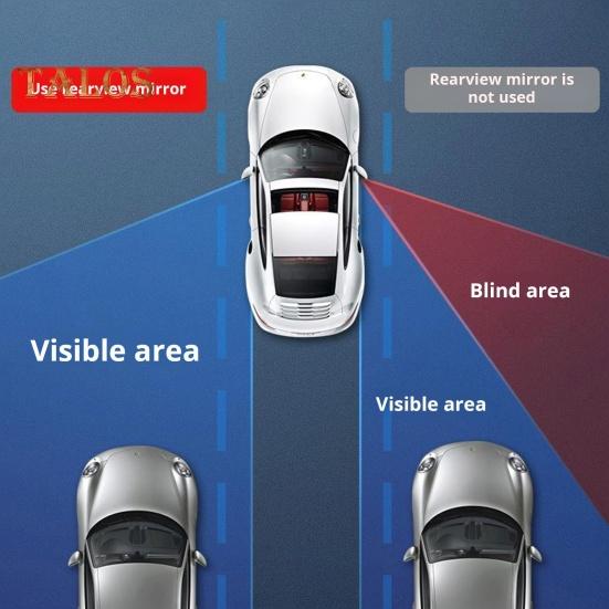 Car Rearview Mirror Wide Vision Adjustable Angle Universal Fit Easy To Install Rectangular Blind Spot Car Mirror