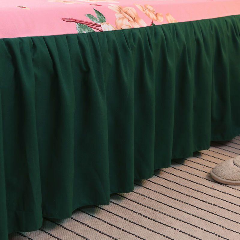 3-częściowy zestaw spódniczek na łóżko, pogrubiona, szlifowana, narzuta na łóżko, prześcieradło z dopasowaną gumką, miękka, antypoślizgowa, spódniczka na łóżko w rozmiarze King Queen