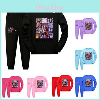 Kpop Demon Hunters Child Short Sleeve Shorts Pajama Set With Cotton Fabric For Family Sleepwear