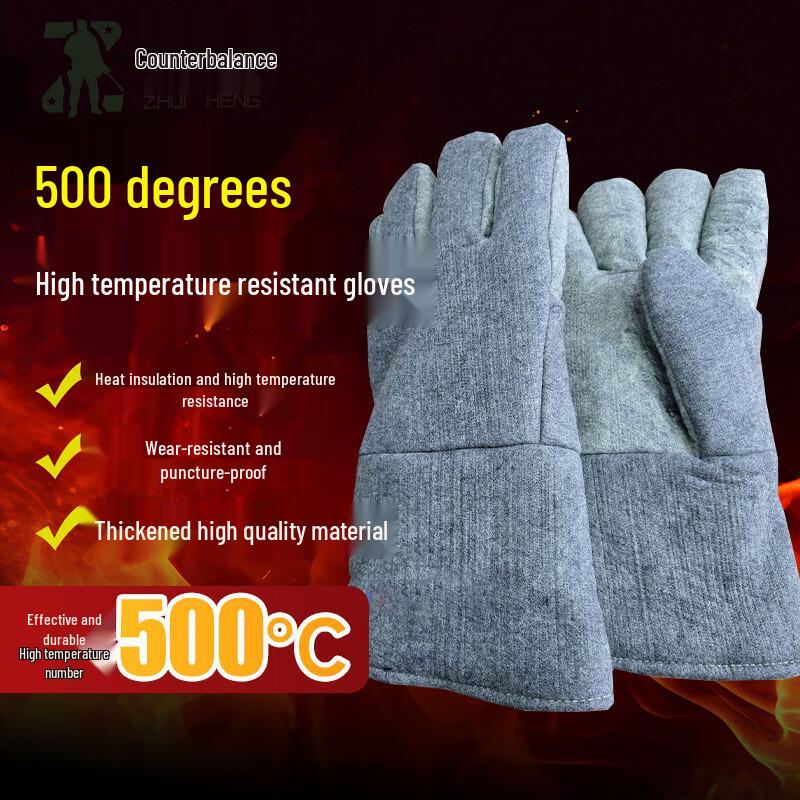 

Heat-Resistant Aluminum Foil Protective Gloves