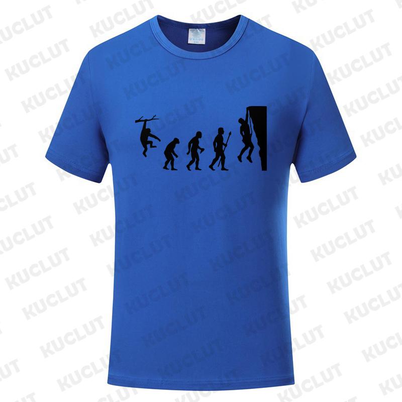 Fashion T-Shirts Male Tshirts Men Summer Tee Shirt Women Evolution Climbing Design Short Sleeve Top Tees Female Boy Brand Tees
