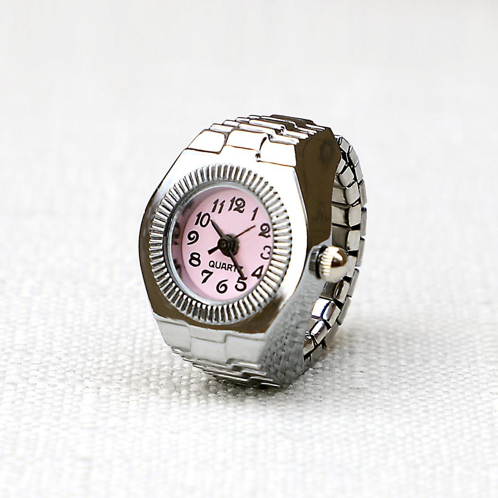 Ring Watch New Selling Creative Alloy Shell Finger Circular Dial Couple Men And Women