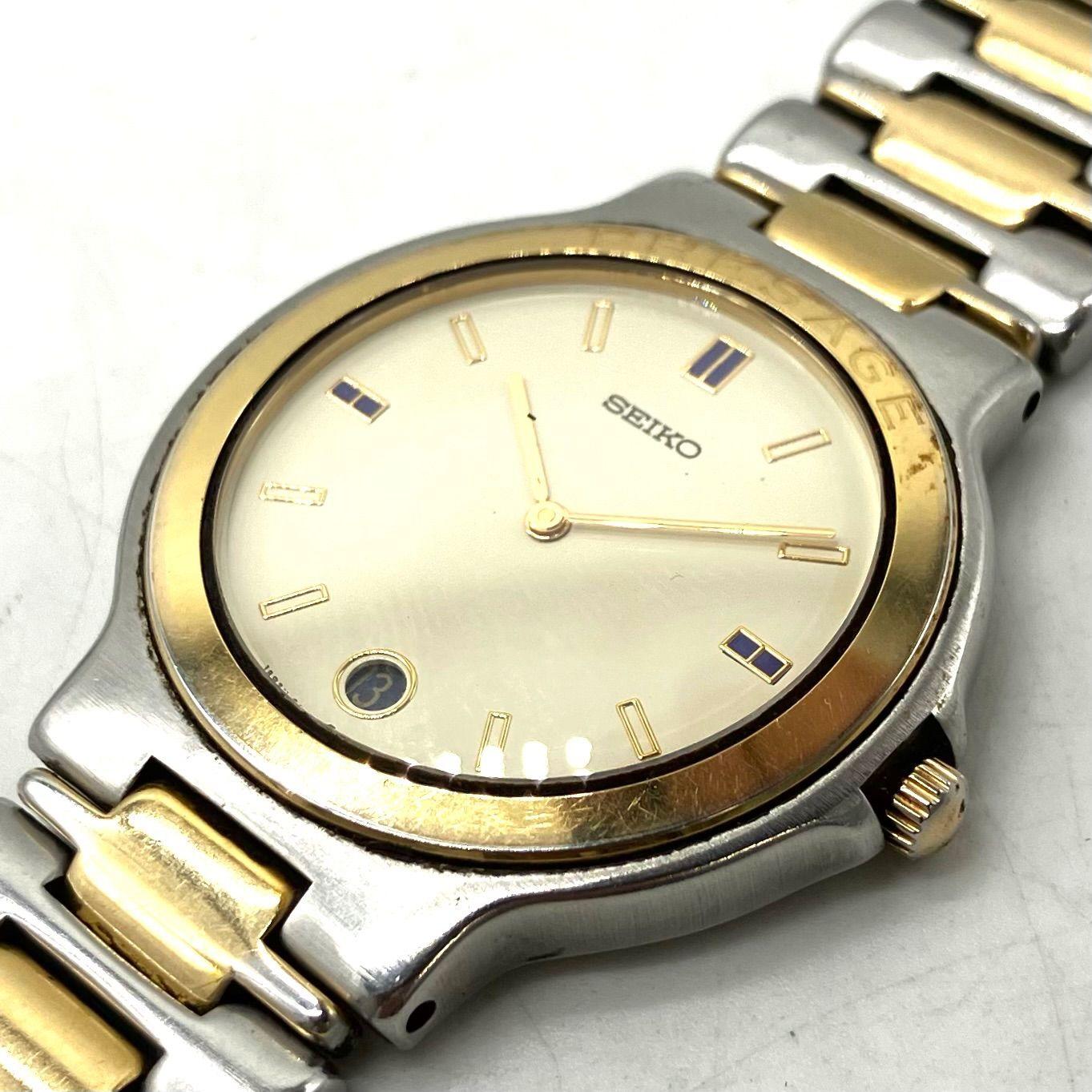 Used TB676 [Great Value] SEIKO Watch PRESAGE Gold x Silver Series
