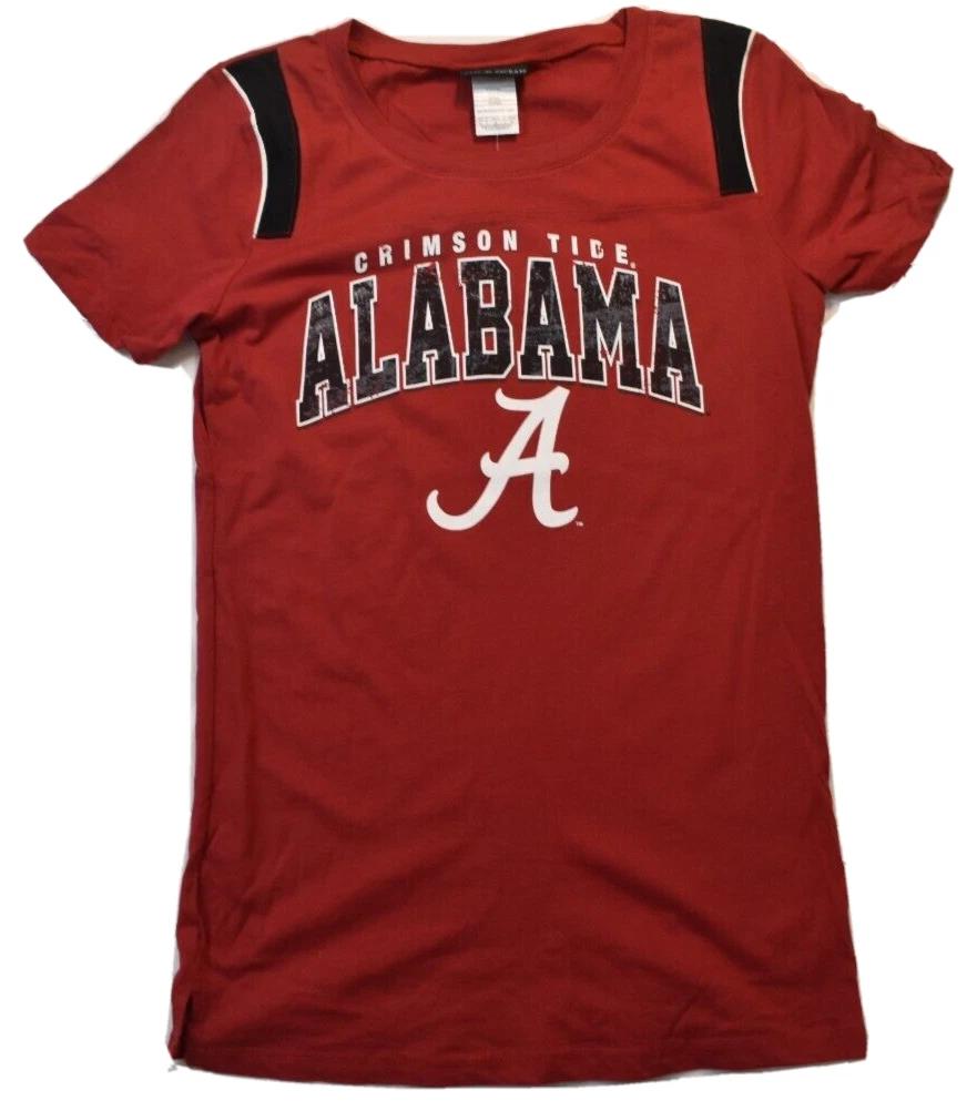 5th & Ocean Womens Alabama Crimson Tide Red Shirt NWT M, L S