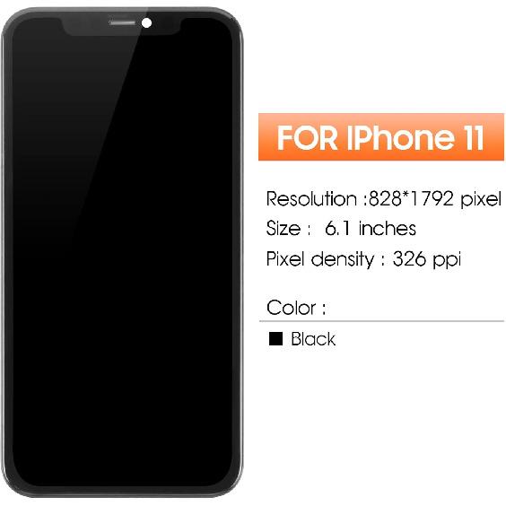 Incell LCD Only for iPhone 11 Screen Replacement for iPhone A2111 LCD Screen A2223,A2221 3D Touch Display Digitizer Assembly Repair Parts No Frame(No