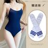 Sexy lingerie onesie swimsuit dead tank water sexy thin transparent milk silk suspender tights swimsuit