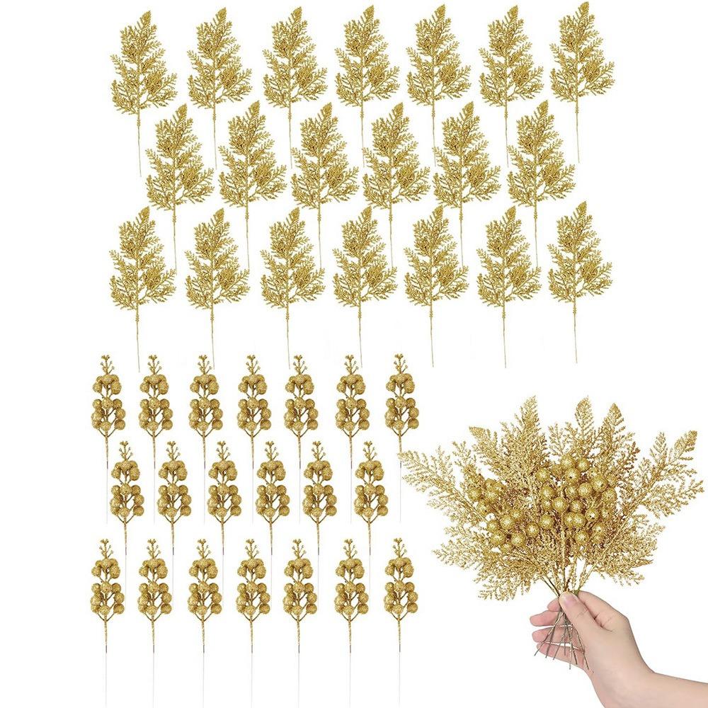 10Pcs Artificial Berry Bouquet Christmas Decoration Xmas Tree Pendant Ornament for Home Room Decor New Year 2026 Gifts Accessory